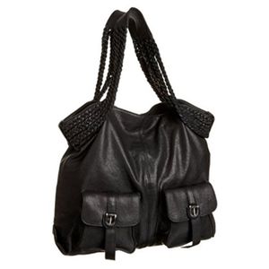 Hobo BODEGA BAY large leather travel tote in BLACK